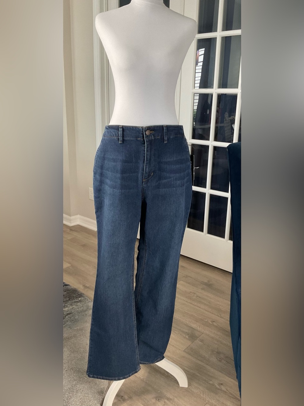 Rafaella High Rise Bootcut Denim Jeans in Steel Wash - NWT - Size 8